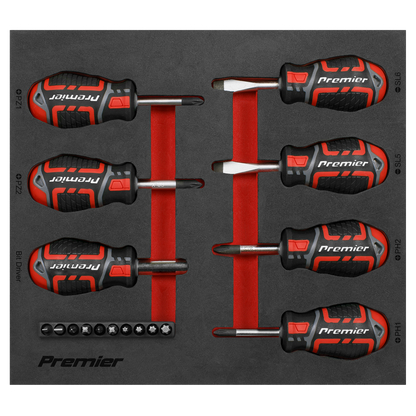 Premier GripMAX® Stubby Screwdriver Set 17pc