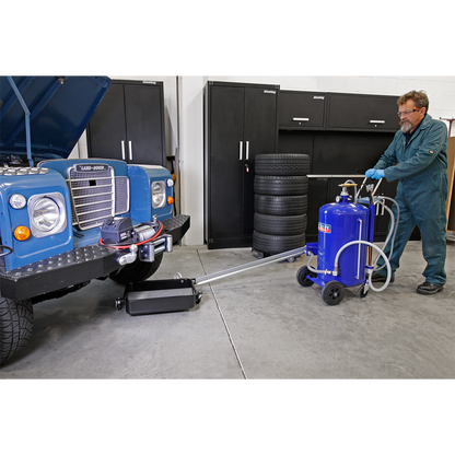 Cantilever Air Discharge Mobile Oil Drainer with Probes 80L