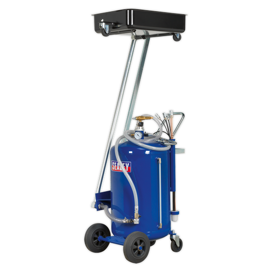 Cantilever Air Discharge Mobile Oil Drainer with Probes 80L