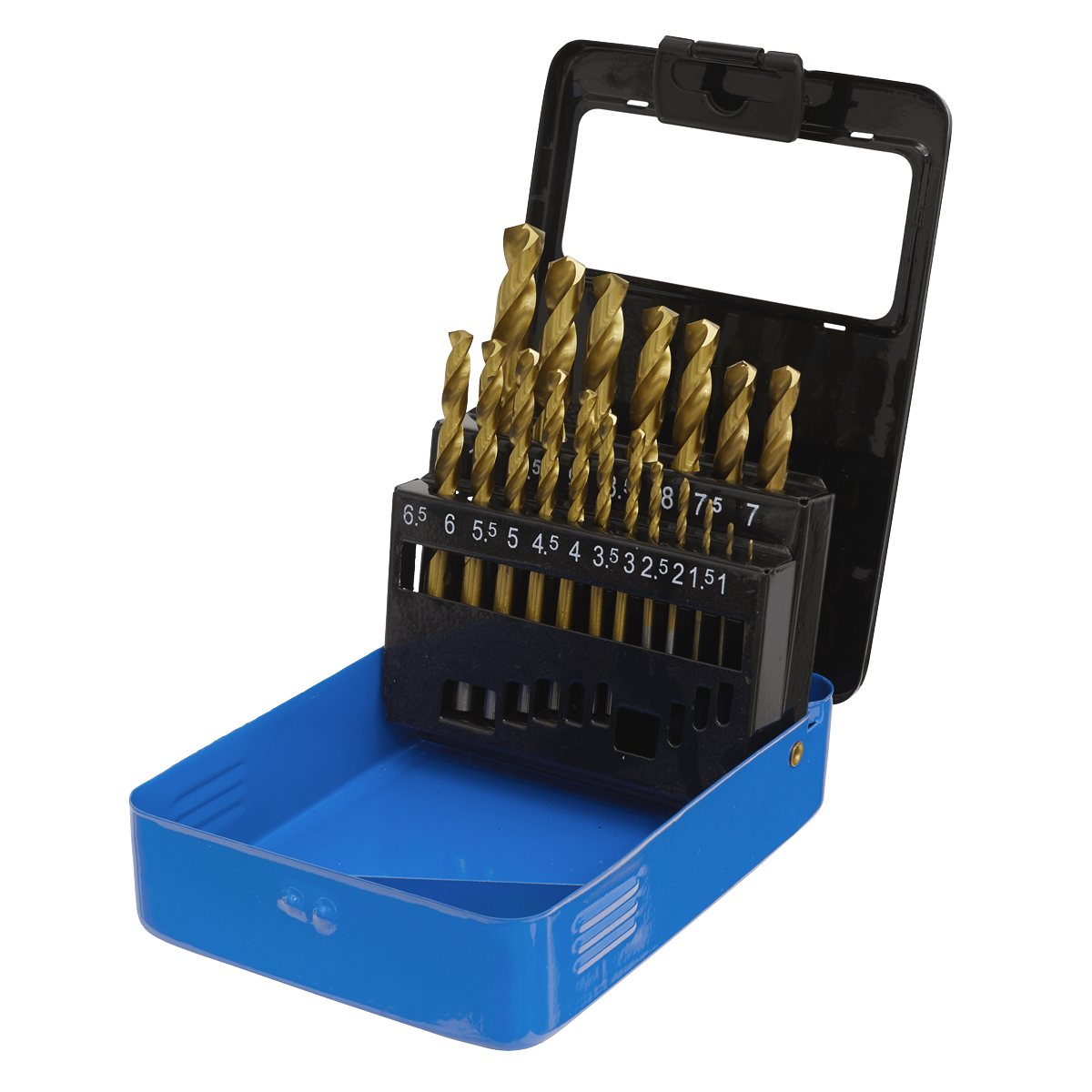 HSS Fully Ground Drill Bit Set 19pc - DIN 338