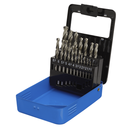 HSS Fully Ground Drill Bit Set 19pc