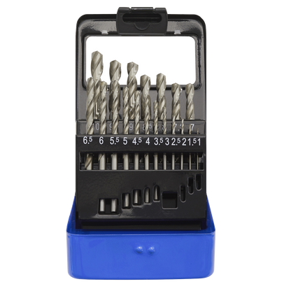 HSS Fully Ground Drill Bit Set 19pc
