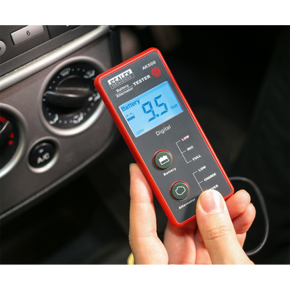 Battery & Alternator Tester with LCD Screen 12V