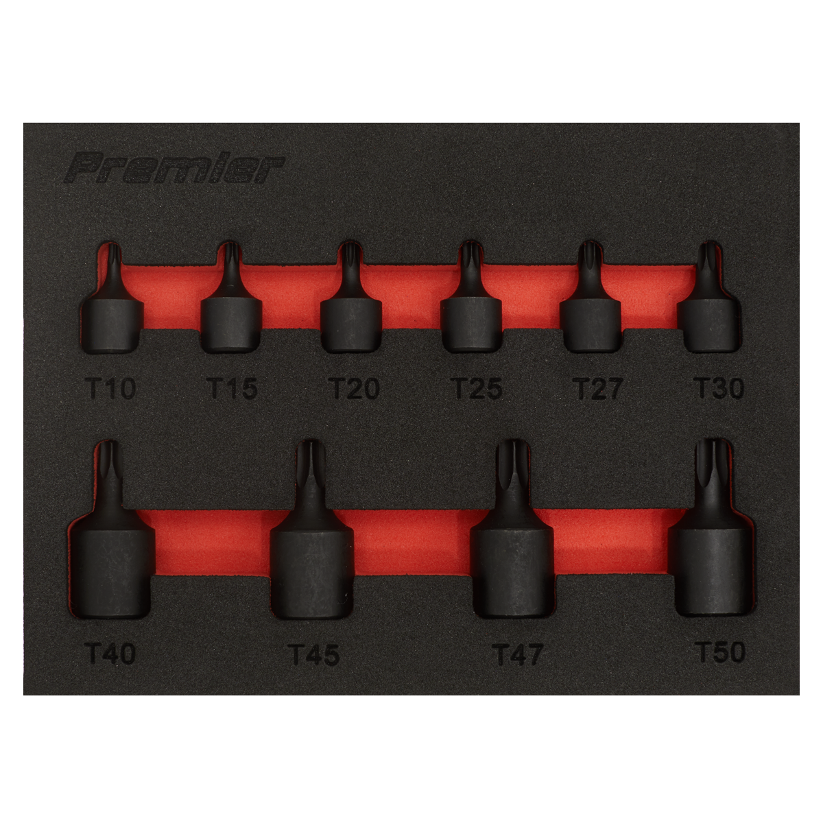 Premier Low Profile TRX-Star* Impact Socket Bit Set 1/4" & 3/8"Sq Drive 10pc