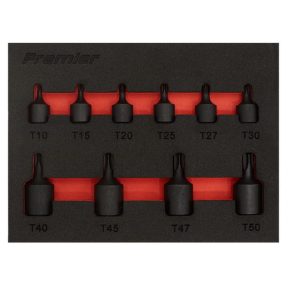 Premier Low Profile TRX-Star* Impact Socket Bit Set 1/4" & 3/8"Sq Drive 10pc