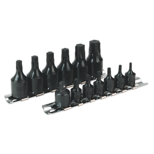 Premier TRX-Star* Socket Bit Set 1/4" & 3/8"Sq Drive 13pc