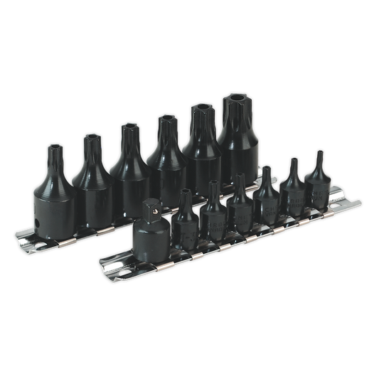 Premier TRX-Star* Security Socket Bit Set 1/4" & 3/8"Sq Drive 13pc
