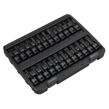 Premier Hex/TRX-Star*/Spline Impact Socket Bit Set 1/2"Sq Drive 24pc