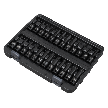 Premier Hex/TRX-Star*/Spline Impact Socket Bit Set 1/2"Sq Drive 24pc