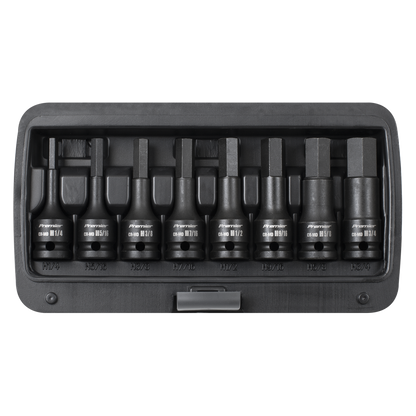 Premier Imperial Hex Impact Socket Bit Set 1/2"Sq Drive 8pc