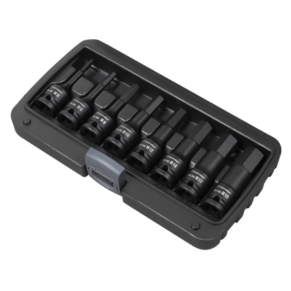 Premier Hex Impact Socket Bit Set 1/2"Sq Drive 8pc