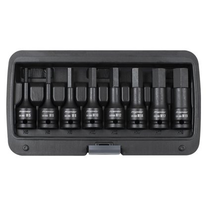 Premier Hex Impact Socket Bit Set 1/2"Sq Drive 8pc