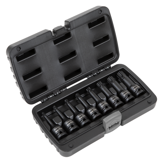 Premier TRX-Star* Impact Socket Bit Set 1/2"Sq Drive 8pc
