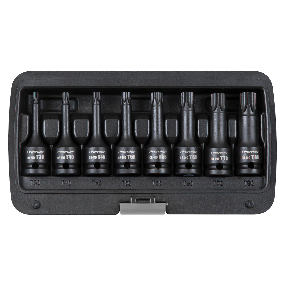 Premier TRX-Star* Impact Socket Bit Set 1/2"Sq Drive 8pc