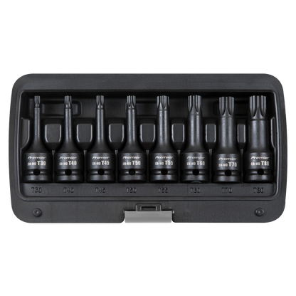 Premier TRX-Star* Impact Socket Bit Set 1/2"Sq Drive 8pc