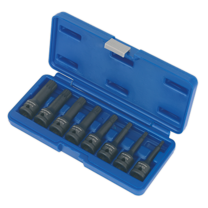 Premier Spline Impact Socket Bit Set 1/2"Sq Drive 8pc