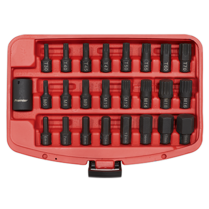 Premier TRX-Star*/Hex/Spline Impact Bit Set 1/2"Sq Drive 25pc