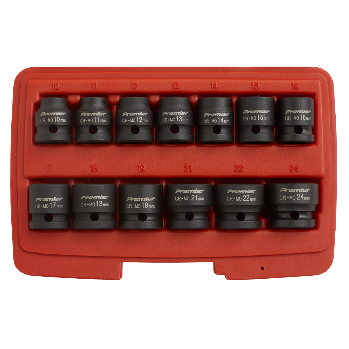 Premier Low Profile Impact Socket Set 1/2"Sq Drive 13pc