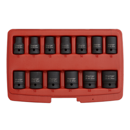 Premier Total Drive® Impact Socket Set 1/2"Sq Drive 13pc