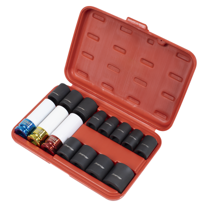 Premier Impact Socket & Wheel Nut Removal Set 1/2"Sq Drive 15pc
