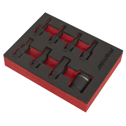 Premier Hex Impact Socket Bit Set 3/8"Sq Drive 8pc