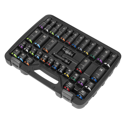 Premier Impact Socket Set 3/8"Sq Drive 36pc
