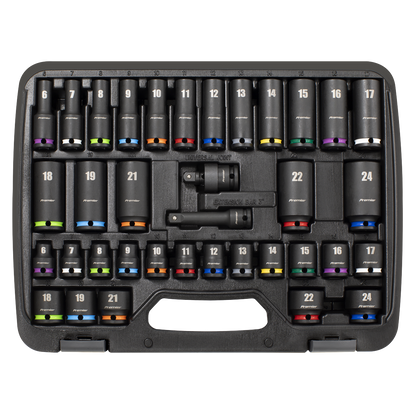 Premier Impact Socket Set 3/8"Sq Drive 36pc