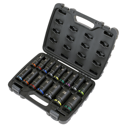 Premier Deep Impact Socket Set 1/2"Sq Drive 16pc