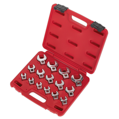 Premier Crow's Foot Open-End Spanner Set 3/8"Sq Drive 15pc