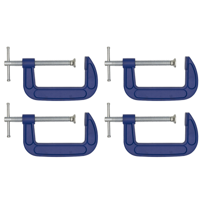 G-Clamp Set 100mm 4pc