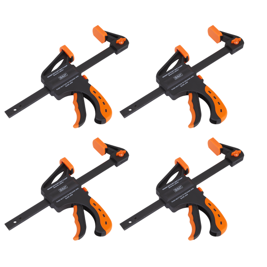 Ratchet Bar Clamp Set 150mm 4pc