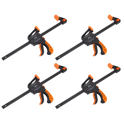 Ratchet Bar Clamp Set 300mm 4pc