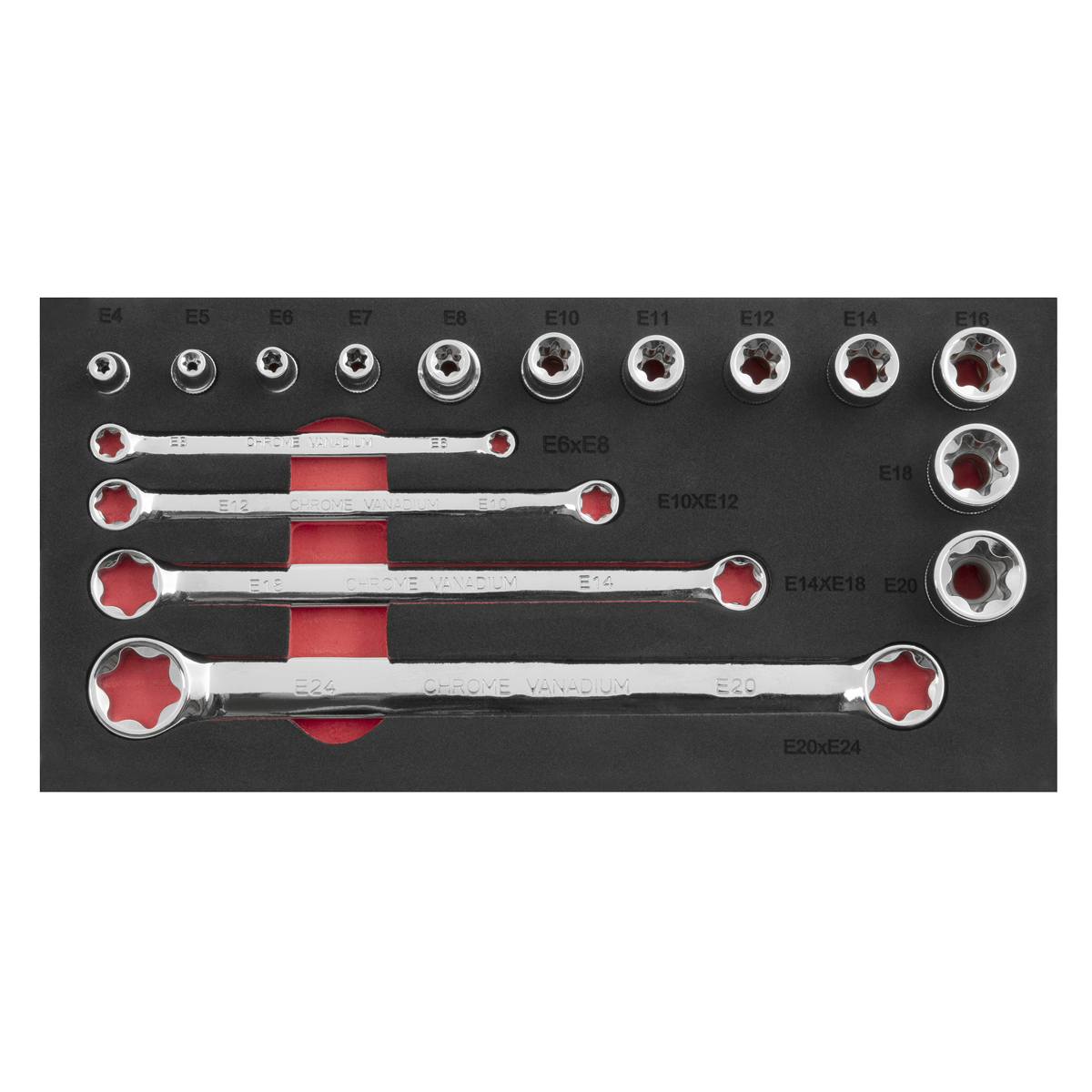 Premier TRX-Star* TRX-Star* Socket & Spanner Set 3/8"Sq Drive 16pc