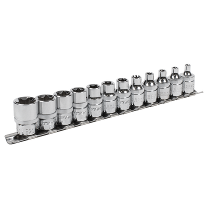 Premier TRX-Star* Socket Set 3/8"Sq Drive E4-E20 12pc