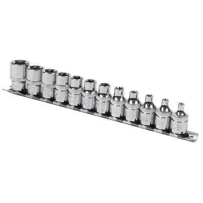 Premier TRX-Star* Socket Set 3/8"Sq Drive E4-E20 12pc