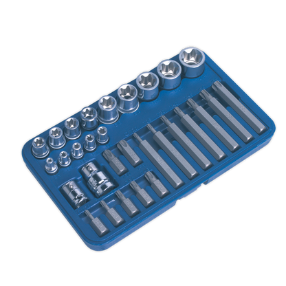 Premier TRX-Star* Socket & Bit Set 1/4", 3/8" & 1/2"Sq Drive 30pc