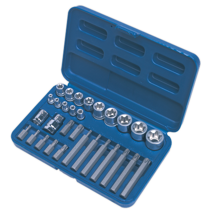 Premier TRX-Star* Socket & Bit Set 1/4", 3/8" & 1/2"Sq Drive 30pc