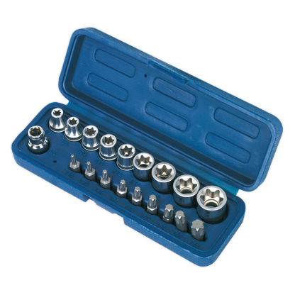 Premier TRX-Star* Socket & Bit Set 3/8"Sq Drive 19pc