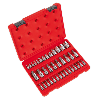 Premier TRX-Star* Socket & Security Socket Bit Set 1/4", 3/8" & 1/2"Sq Drive 38pc