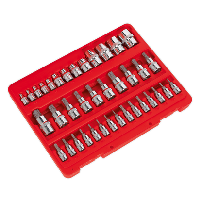 Premier TRX-Star* Socket & Security Socket Bit Set 1/4", 3/8" & 1/2"Sq Drive 38pc