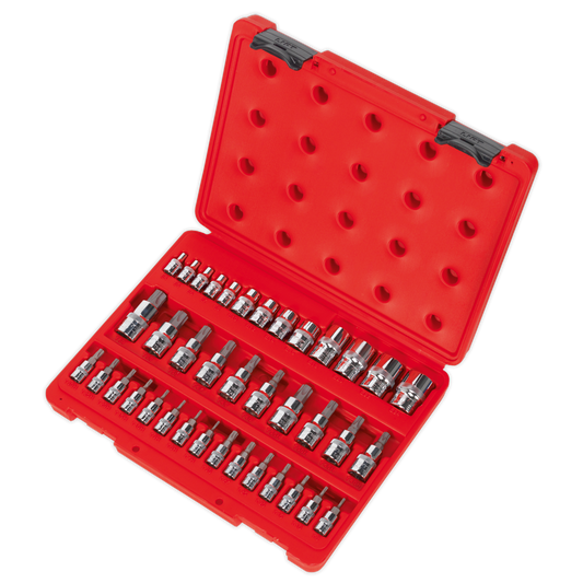 Premier TRX-Star* Socket & Security Socket Bit Set 1/4", 3/8" & 1/2"Sq Drive 38pc