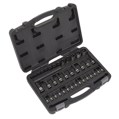 Premier TRX-Star* Socket & Security Socket Bit Set 1/4", 3/8" & 1/2"Sq Drive 38pc