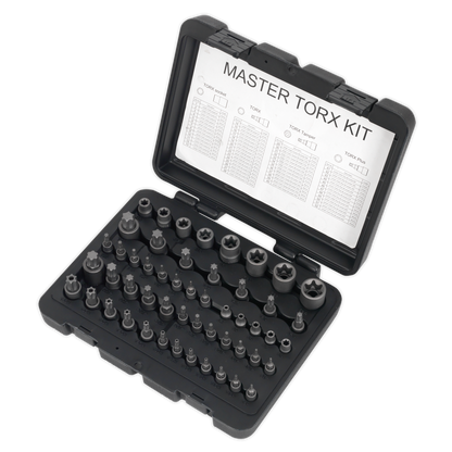 Premier TRX-Star* Master Socket Set 52pc 1/4", 3/8" & 1/2"Sq Drive 52pc