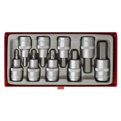 Premier Hex Socket Bit Set 1/2"Sq Drive 9pc
