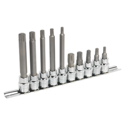 Premier Spline Socket Bit Set 10pc