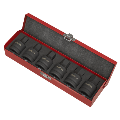 Premier Hex Impact Socket Bit Set 3/4"Sq Drive 6pc
