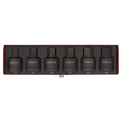 Premier Hex Impact Socket Bit Set 3/4"Sq Drive 6pc