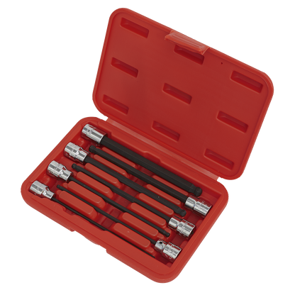 Premier Ball-End Hex Socket Bit Set 3/8"Sq Drive 7pc