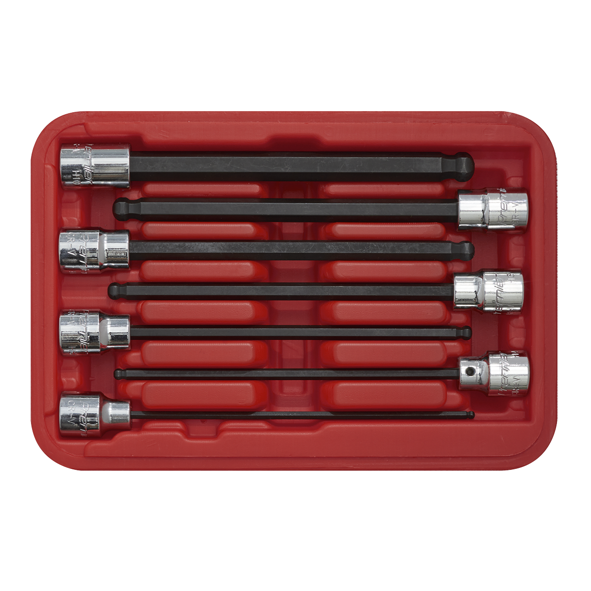 Premier Ball-End Hex Socket Bit Set 3/8"Sq Drive 7pc