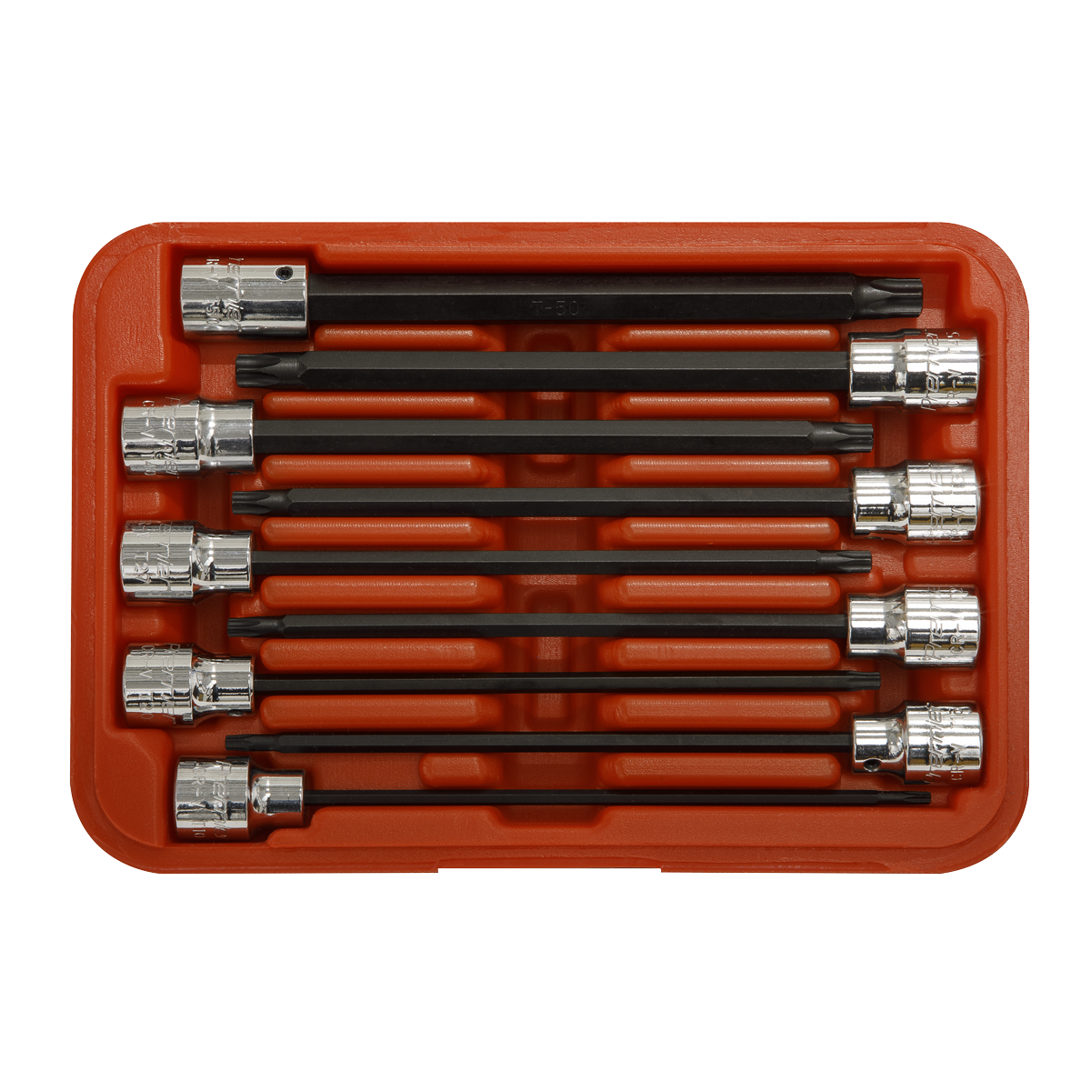 Premier TRX-Star* Socket Bit Set 3/8"Sq Drive 150mm 9pc